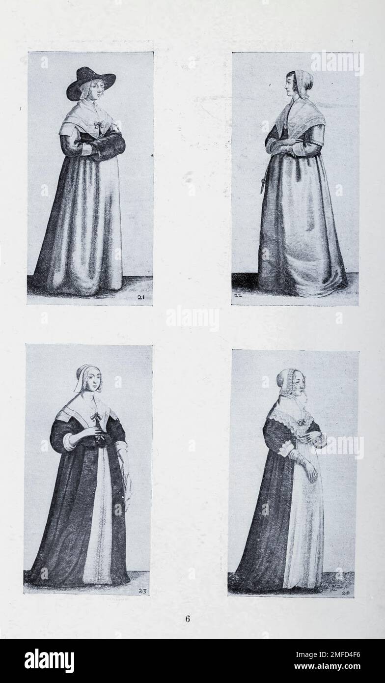 Die Serie von 32 Halbtonreproduktionen von Gravuren von Hollar Wenceslaus Hollar (23. Juli 1607 – 25. März 1677) war ein erfolgreicher und erfolgreicher böhmischer Grafiker des 17. Jahrhunderts, der einen Großteil seines Lebens in England verbrachte. AUCH BEKANNT als Wenzel Hollar; und Václav Hollar Er ist besonders bekannt für seine Gravuren und Gravuren. Er wurde in Prag geboren, starb in London, aus dem Buch " English Costume " von Dion Clayton Calthrop, 1878-1937 Publication date 1907 Publisher London, A. & C. Black Stockfoto