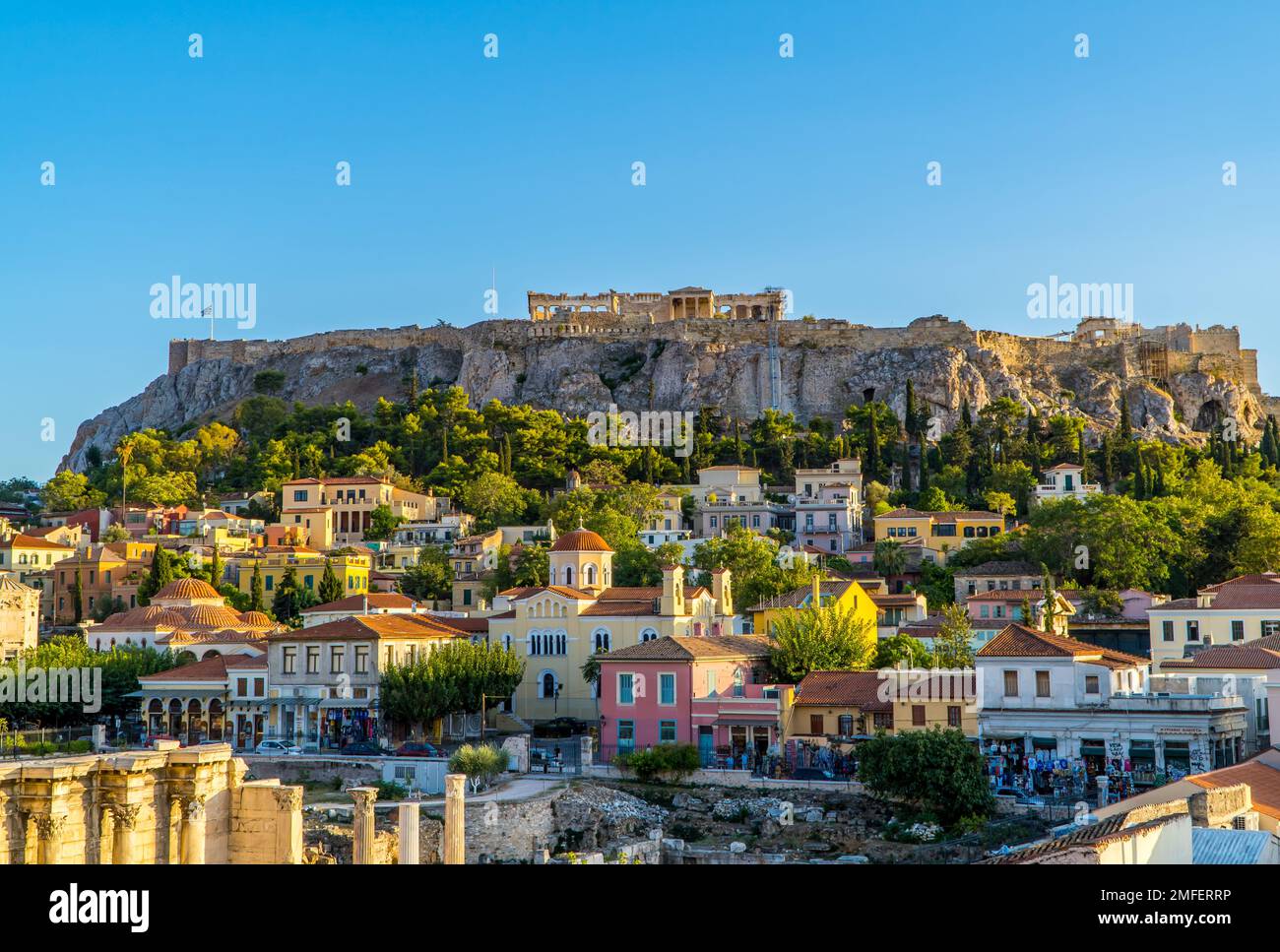 Panoramablick auf Athen, Griechenland Stockfoto
