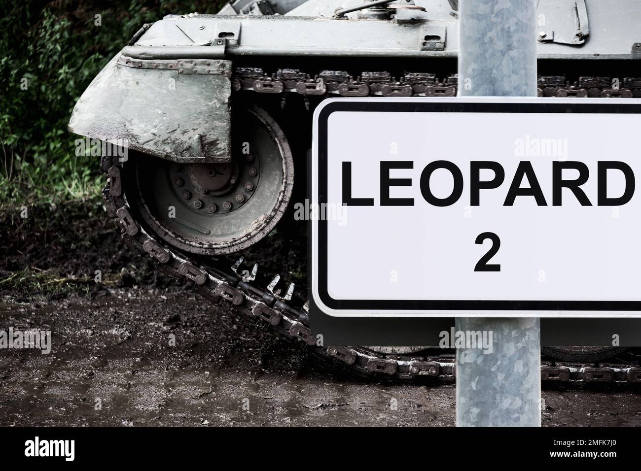 deutsches Leopard-2-Panzerkonzept Stockfoto