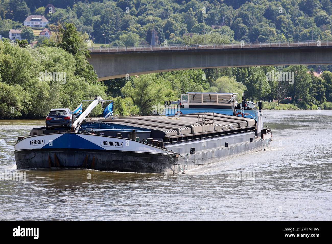 Binnenschifffahrt in deutschland Stockfoto