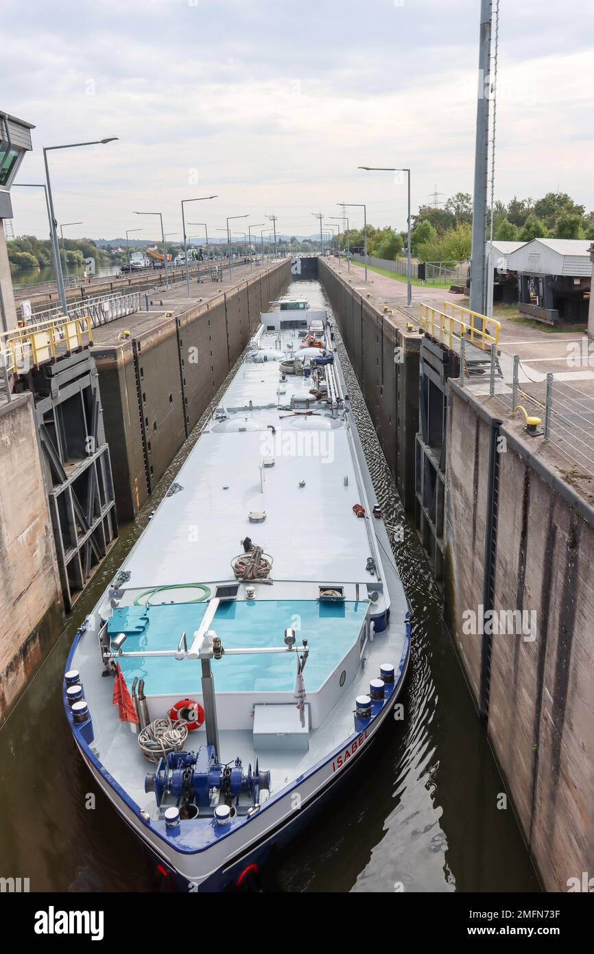 Binnenschifffahrt in deutschland Stockfoto