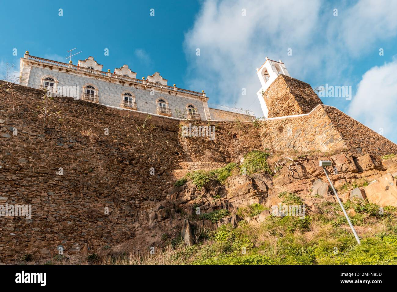 Detailansicht der Stadt Mertola in Alentejo Portugal Stockfoto