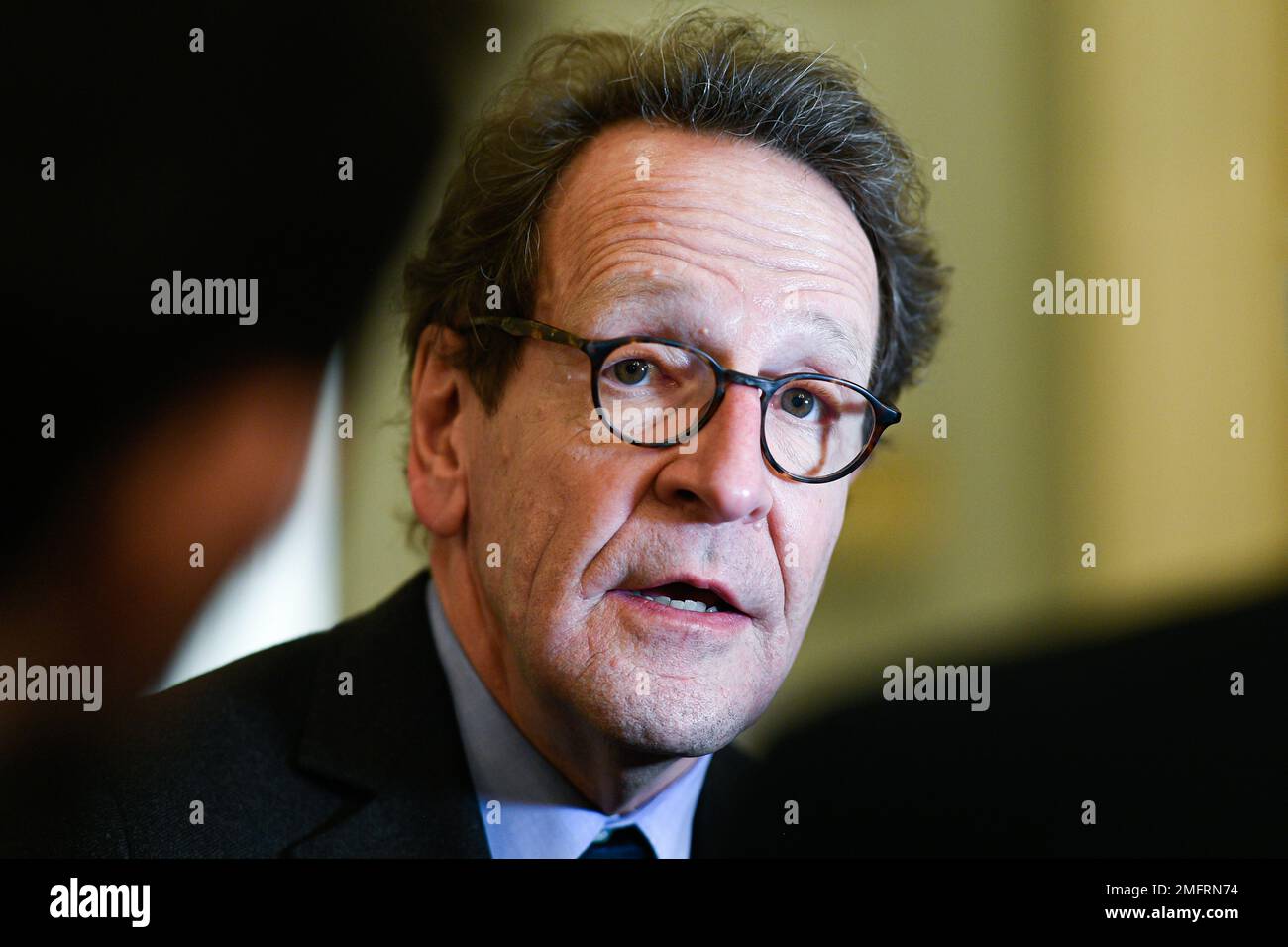 Paris, Frankreich. 24. Januar 2023. Gilles Legendre während einer Fragestunde an die Regierung auf der Nationalversammlung in Paris, Frankreich, am 24. Januar 2023. Foto von Victor Joly/ABACAPRESS.COM Kredit: Victor Joly/Alamy Live News Stockfoto