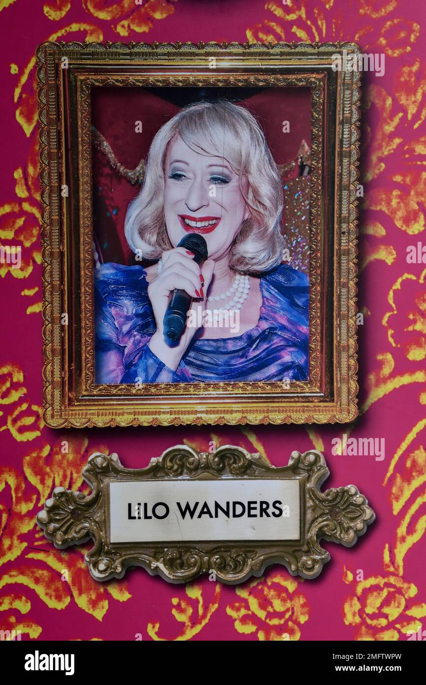 Foto von Lilo Wanders im Olivia's Show Club, Olivia Jones, Reeperbahn, St. Pauli, Hamburg, Deutschland Stockfoto