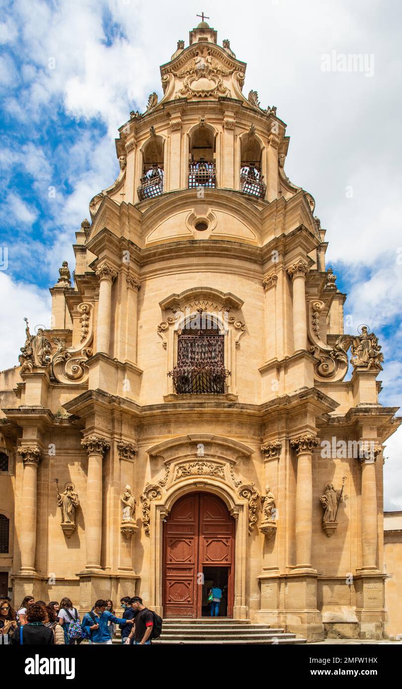 Chiesa San Giuseppe in Ragusa Ibla, Barockstadt Ragusa, Sizilien, Ragusa, Sizilien, Italien Stockfoto