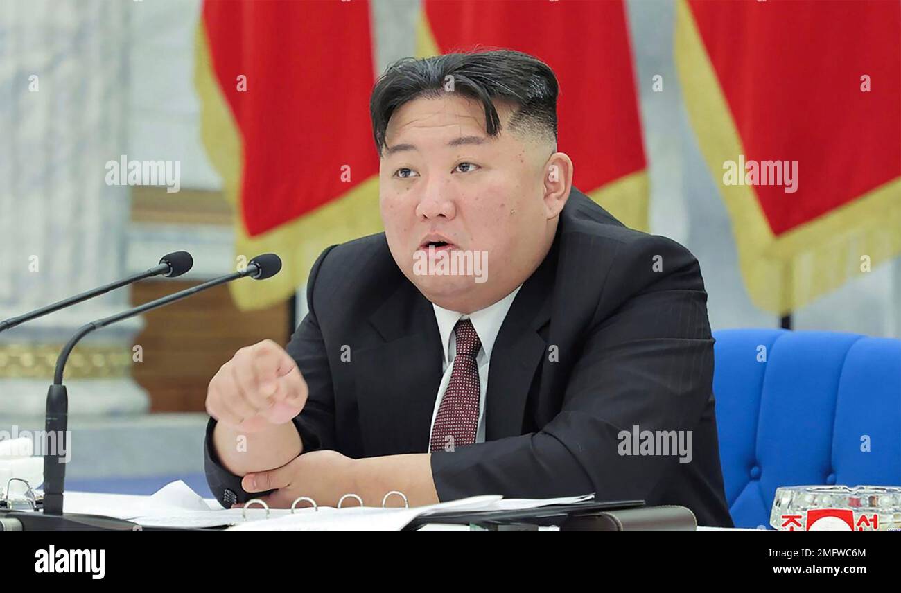 KIM JONG-un nordkoreanischer Führer im Dezember 2022 Stockfoto