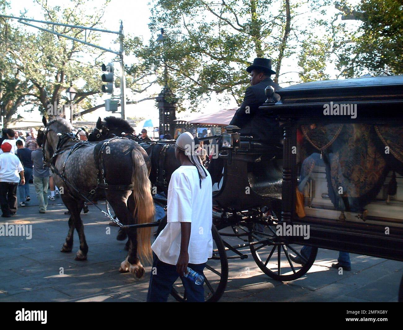 Jazzbeerdigung für Katrina-Opfer - 26-HK-345-6. Hurrikan Katrina Stockfoto