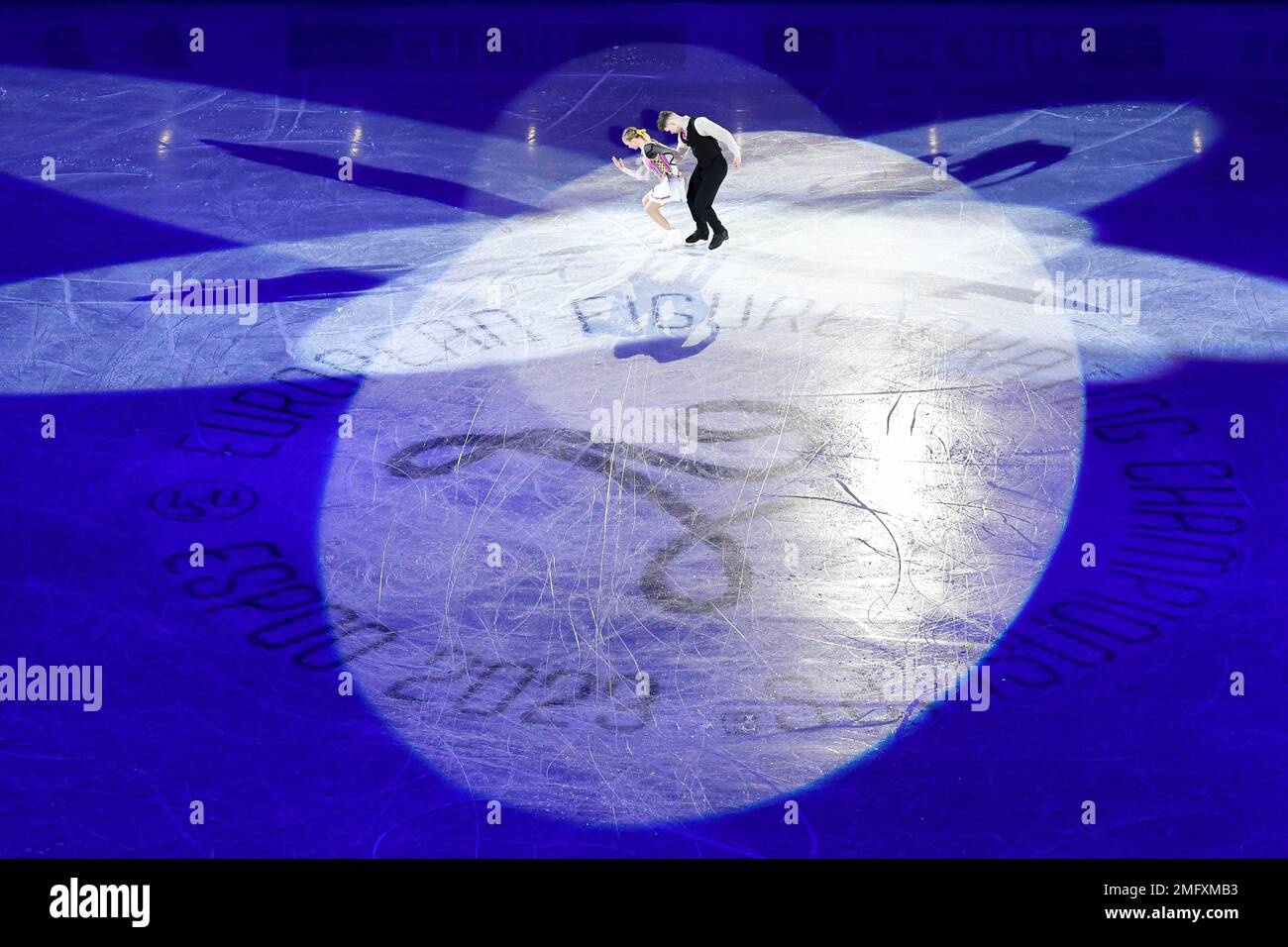 Espoo, Finnland. 25. Januar 2023. Eröffnungszeremonie bei der ISU European Figure Skating Championships 2023 in Espoo Metro Areena am 25. Januar 2023 in Espoo, Finnland. Kredit: Raniero Corbelletti/AFLO/Alamy Live News Stockfoto