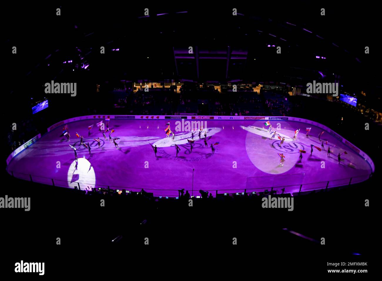 Espoo, Finnland. 25. Januar 2023. Eröffnungszeremonie bei der ISU European Figure Skating Championships 2023 in Espoo Metro Areena am 25. Januar 2023 in Espoo, Finnland. Kredit: Raniero Corbelletti/AFLO/Alamy Live News Stockfoto