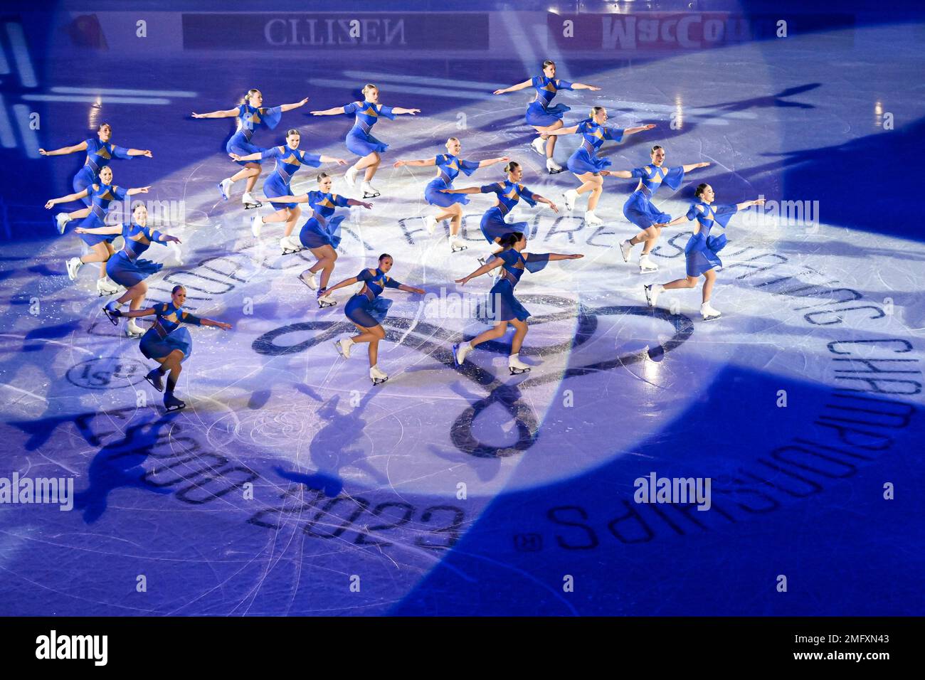 Espoo, Finnland. 25. Januar 2023. Eröffnungszeremonie bei der ISU European Figure Skating Championships 2023 in Espoo Metro Areena am 25. Januar 2023 in Espoo, Finnland. Kredit: Raniero Corbelletti/AFLO/Alamy Live News Stockfoto