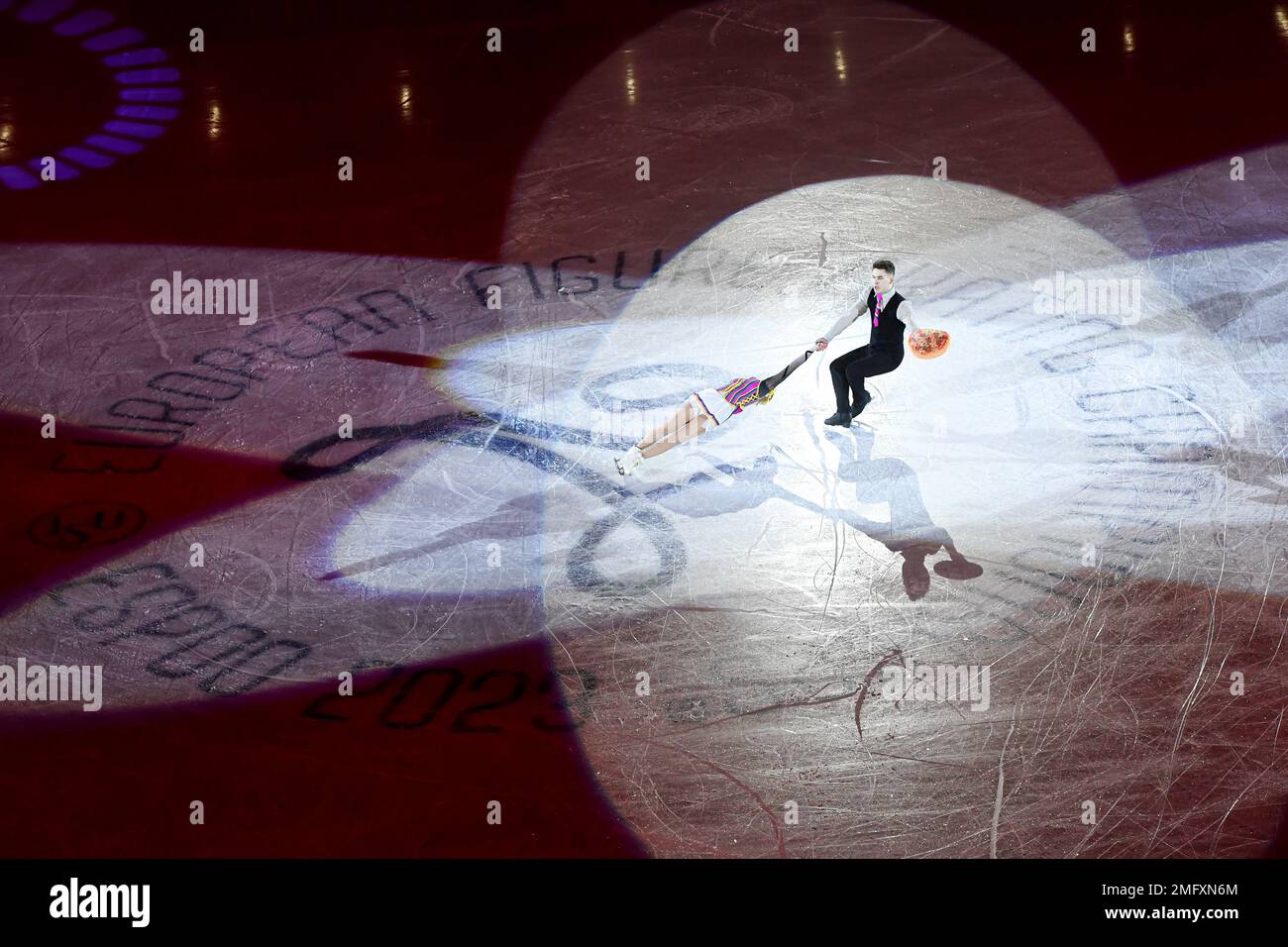 Espoo, Finnland. 25. Januar 2023. Eröffnungszeremonie bei der ISU European Figure Skating Championships 2023 in Espoo Metro Areena am 25. Januar 2023 in Espoo, Finnland. Kredit: Raniero Corbelletti/AFLO/Alamy Live News Stockfoto