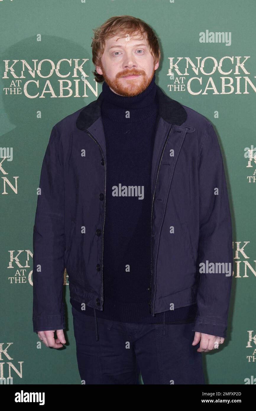 Rupert Grint kommt zur Sondervorführung von Knock in der Hütte, im Vue West End in London. Bilddatum: Mittwoch, 25. Januar 2023. Stockfoto