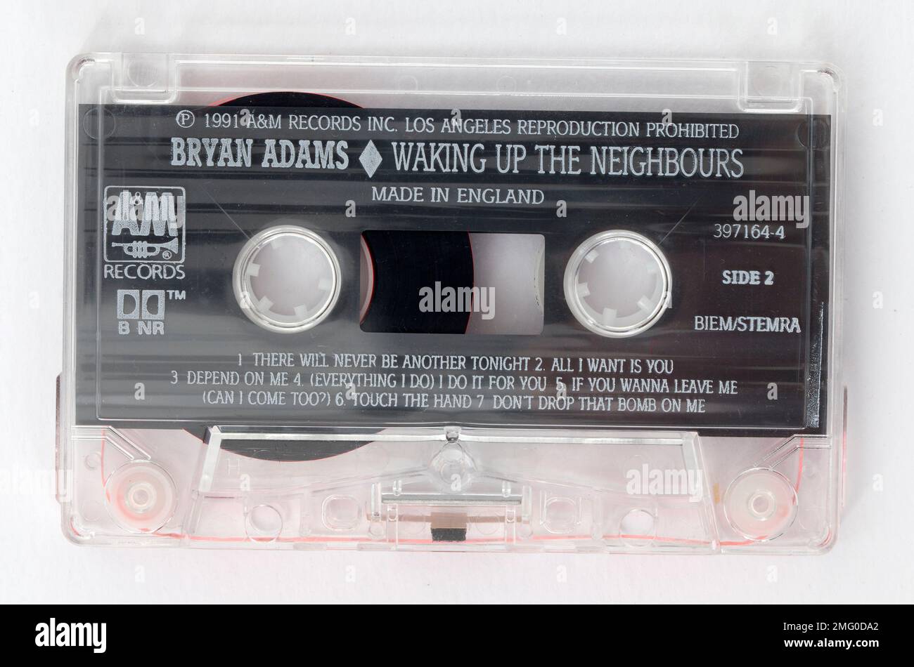 Bryan Adams Weckt Die Musikkassette Der Nachbarschaft Auf Stockfoto