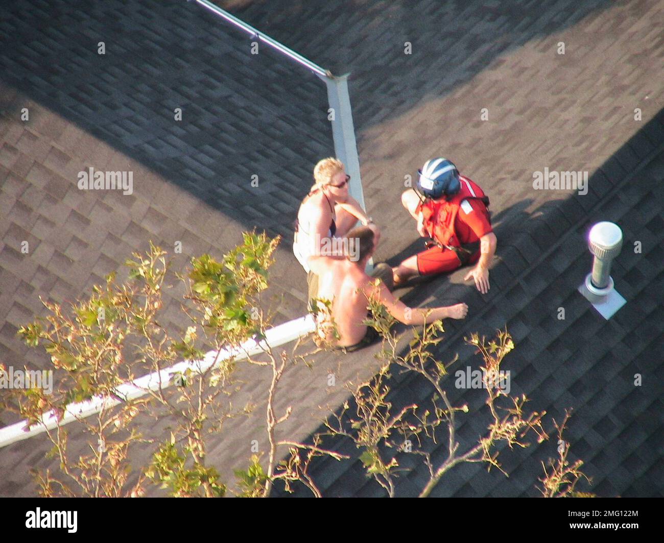 Commander Dan Taylor - Rettung - 26-HK-281-156. Hurrikan Katrina Stockfoto