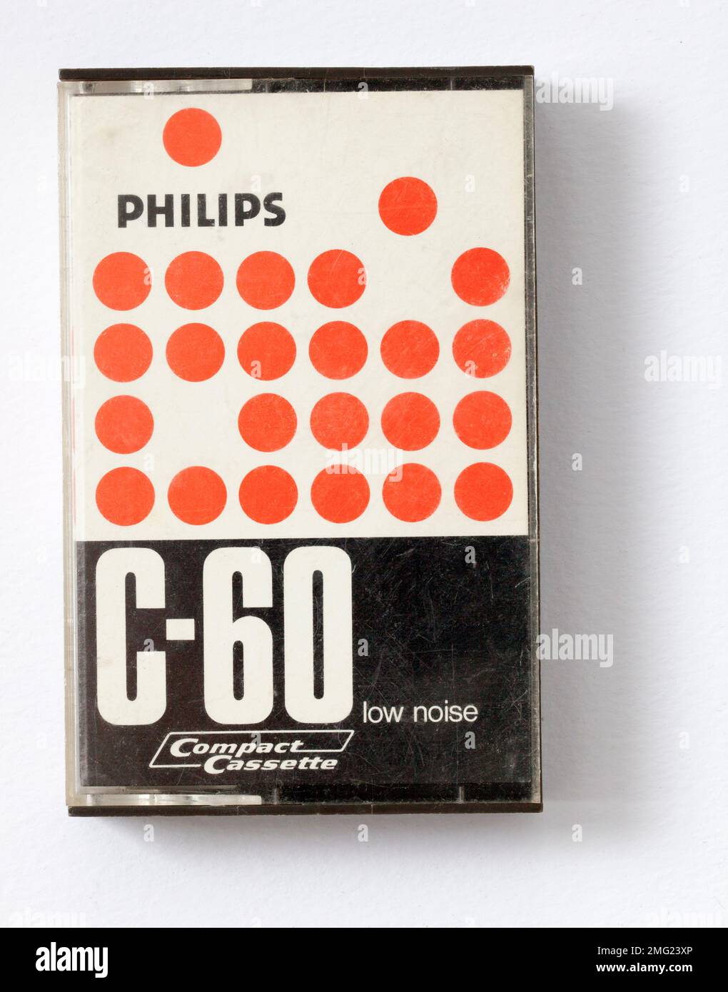 Philips C60 Audio-Musikkassette Stockfoto
