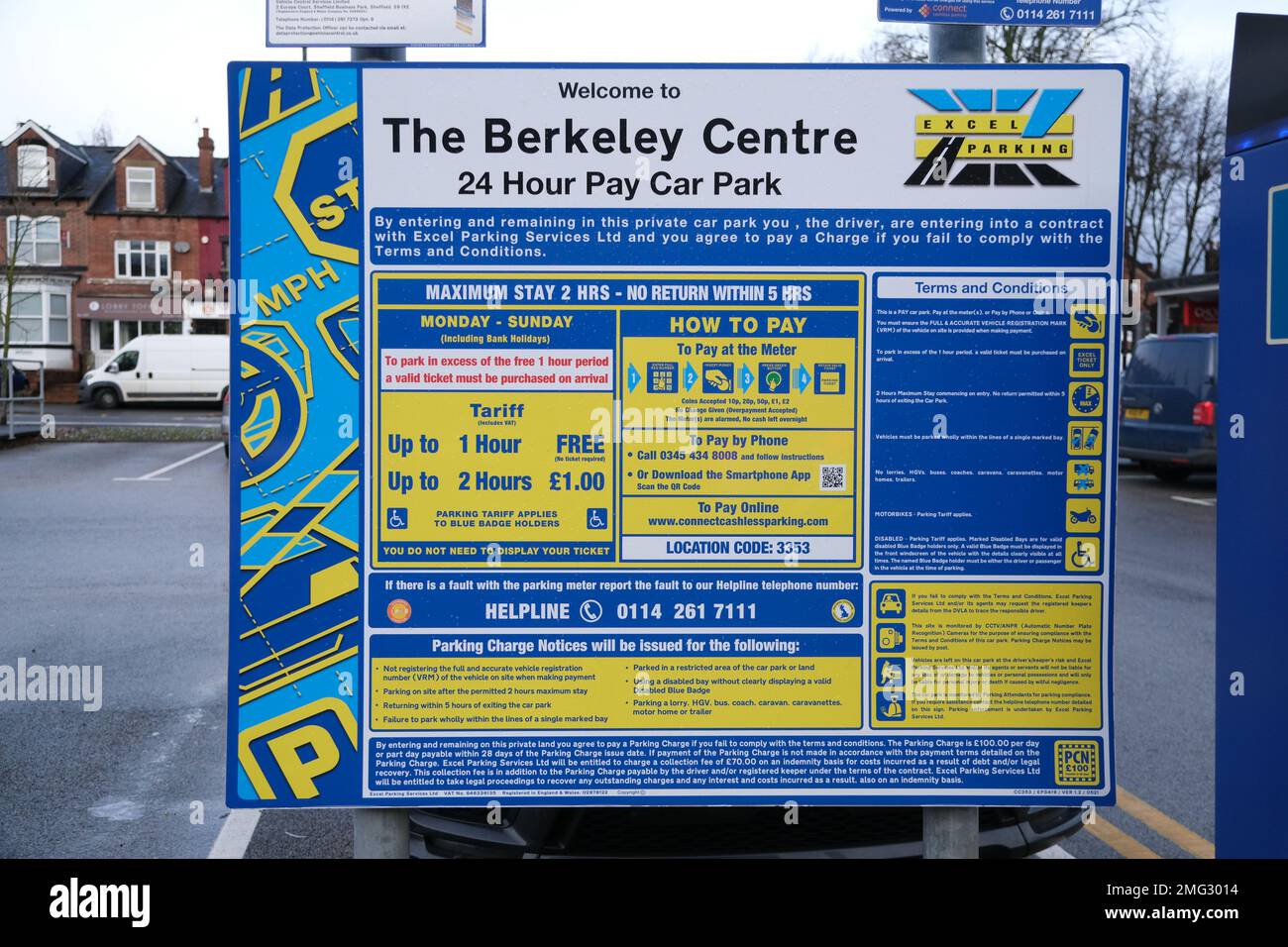 Am Berkeley Centre an der Ecclesall Road in Sheffield befinden sich