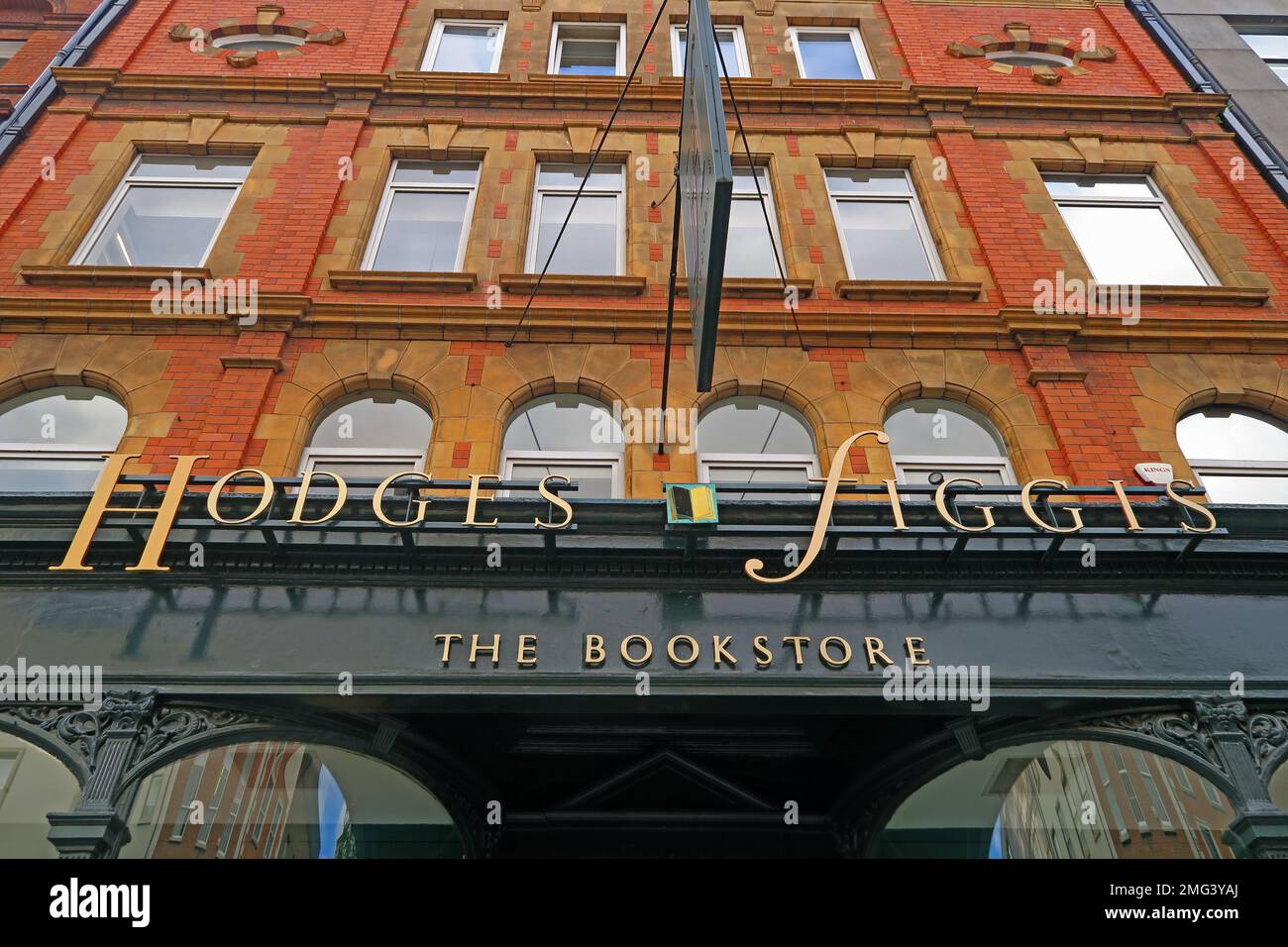 The Hodges Figgis Bookstore,56-58 Dawson St, Dublin 2, D02 XE81, Eire, Irland - 1768 Stockfoto
