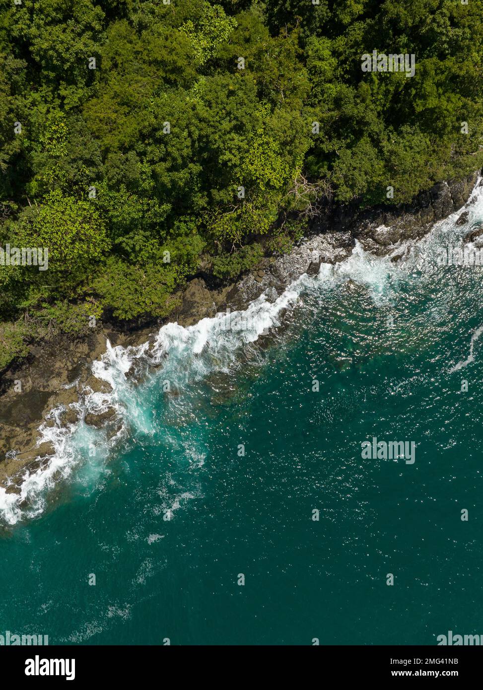 Luftaufnahme des Golfs von Papagayo, Provinz Guanacaste im Nordwesten Costa Ricas. Stockfoto