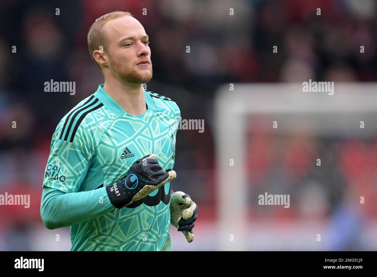 ANTWERPEN – Torwart in Lüttich Arnaud Bodart während des Spiels der belgischen Jupiler Pro League zwischen dem Royal Antwerpen FC und Standard Lüttich am 22. Januar 2023 im Stadion Bosuil in Antwerpen, Belgien. AP | niederländische Höhe | GERRIT VON KÖLN Stockfoto