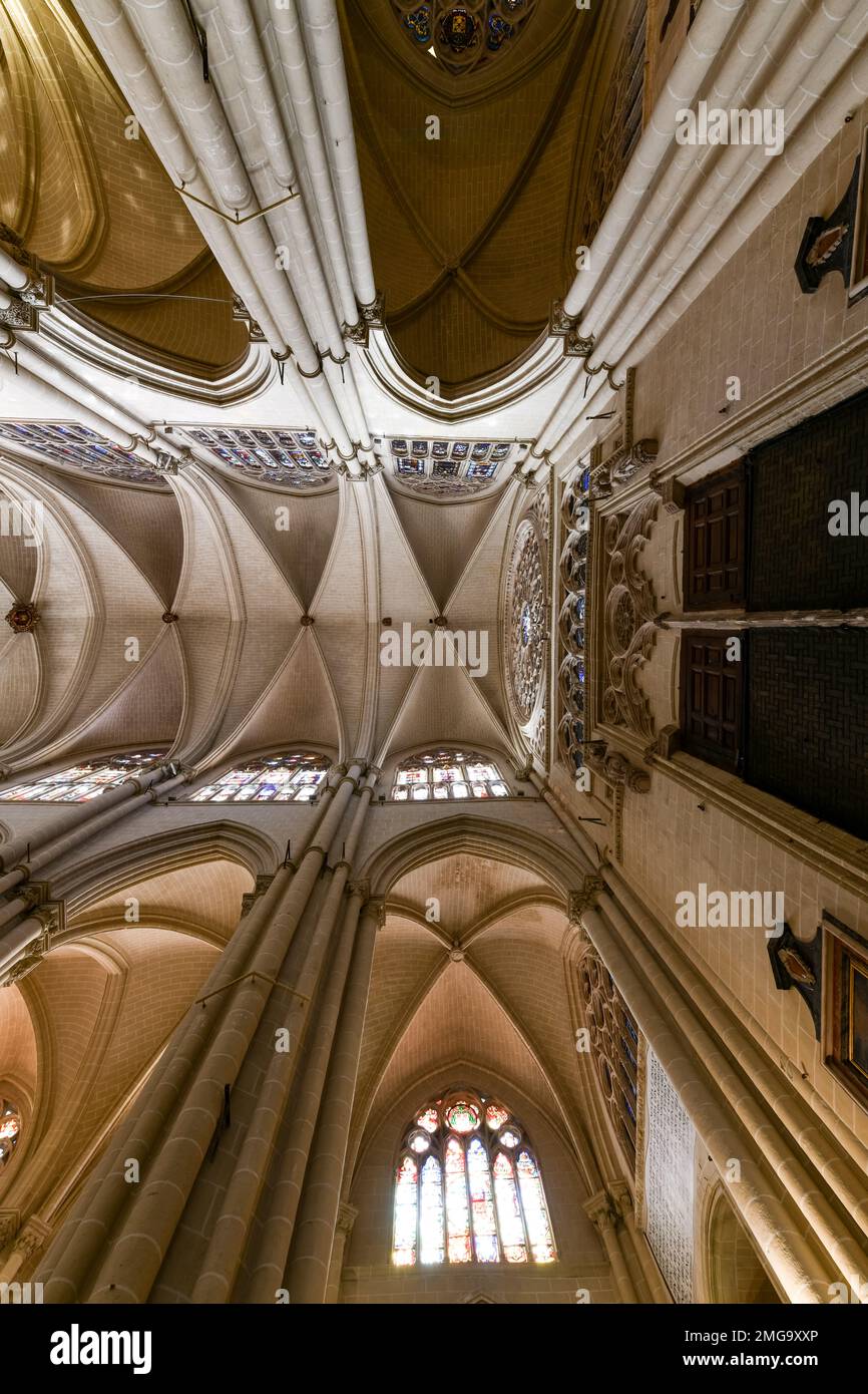 Toledo, Spanien 10. Dezember 2021 Innere der Kathedrale Santa