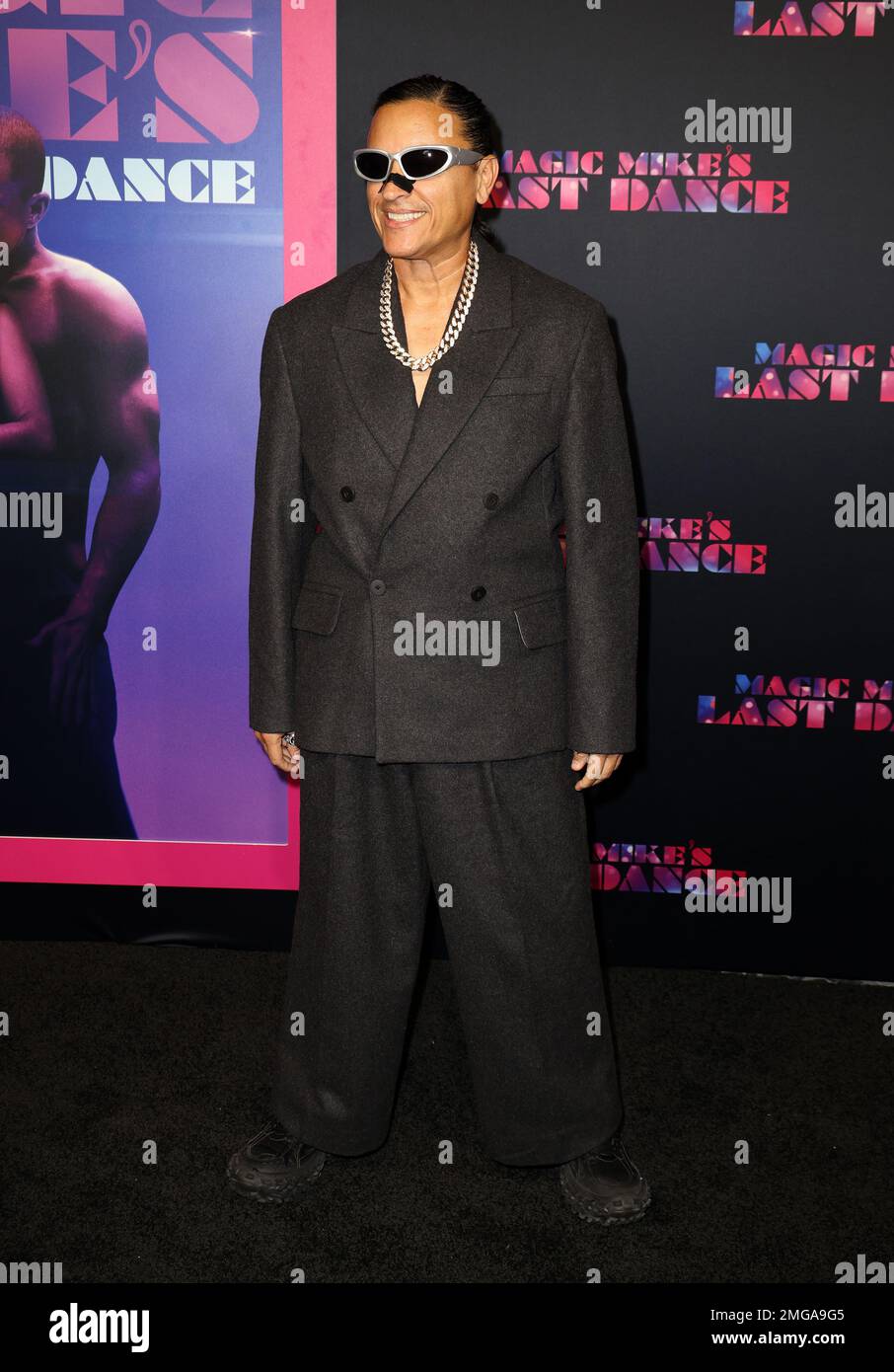 Miami, Vereinigte Staaten Von Amerika. 25. Januar 2023. MIAMI BEACH, Florida - 25. JANUAR: Elvis Crespo nimmt am 25. Januar 2023 an der Weltpremiere „Magic Mike's Last Dance“ in Miami Beach, Florida Teil. (Foto: Alberto E. Tamargo/Sipa USA) Guthaben: SIPA USA/Alamy Live News Stockfoto Miami, Vereinigte Staaten Von Amerika. 25. Januar 2023. MIAMI BEACH, Florida - 25. JANUAR: Elvis Crespo nimmt am 25. Januar 2023 an der Weltpremiere „Magic Mike's Last Dance“ in Miami Beach, Florida Teil. (Foto: Alberto E. Tamargo/Sipa USA) Guthaben: SIPA USA/Alamy Live News Stockfoto