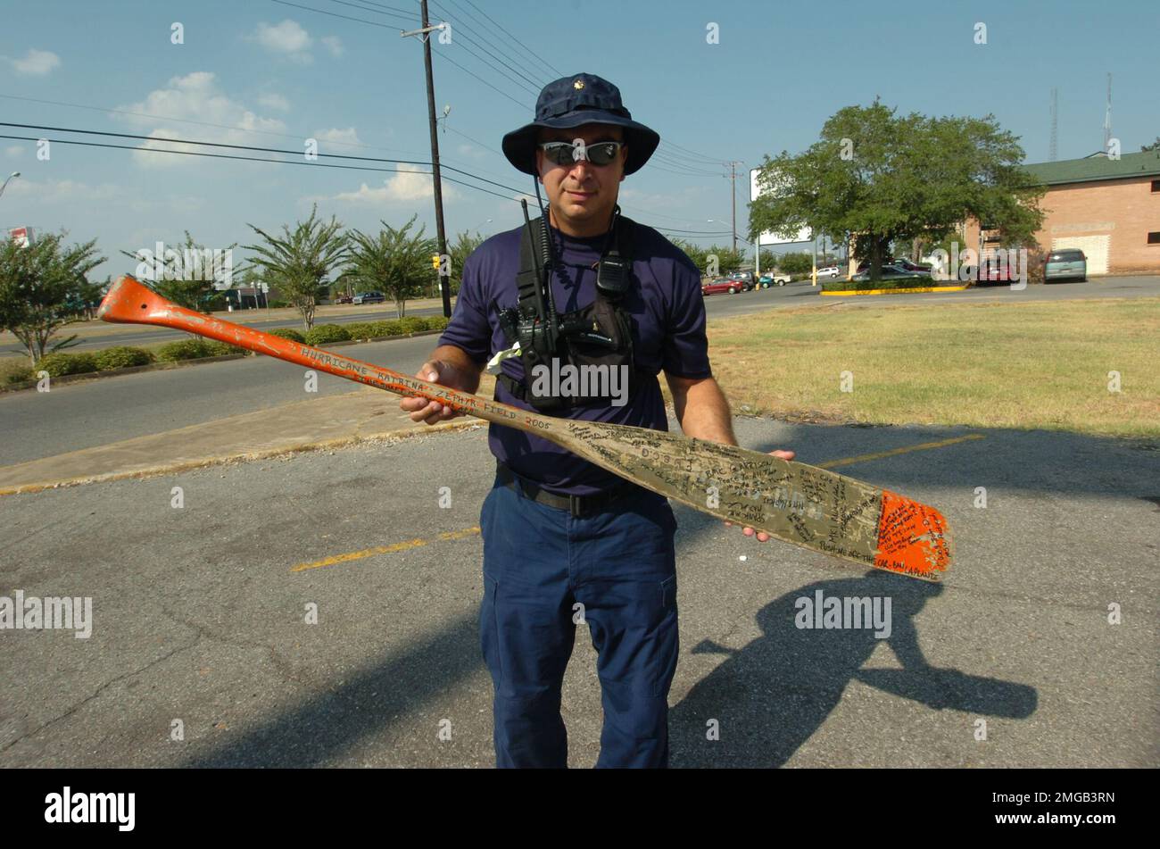 Kommandierender Offizier Dart - 26-HK-111-1. Hurrikan Katrina Stockfoto