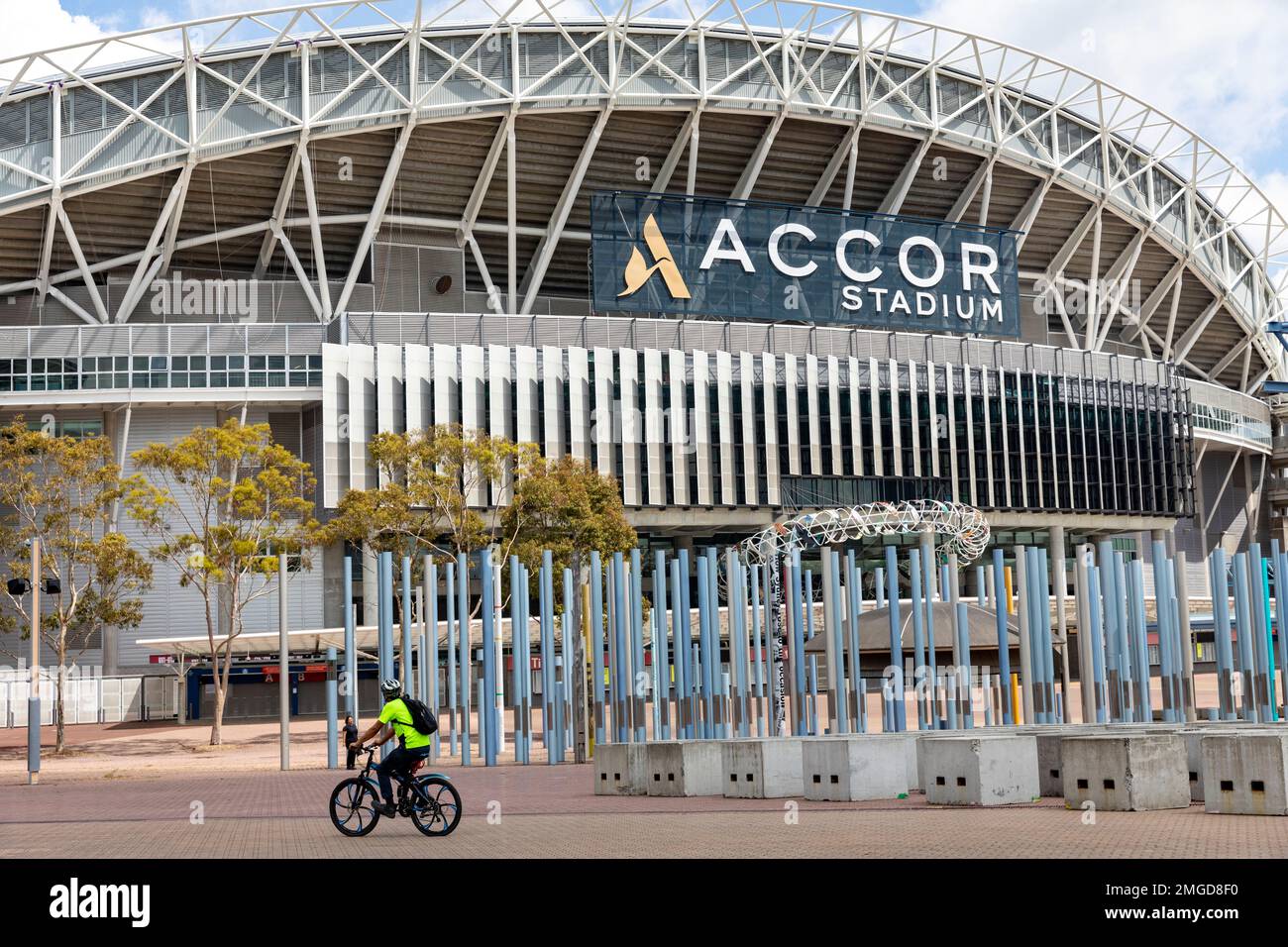 Stadion Australia, Olympiastadion im Sydney Olympic Park, heute bekannt als Accor Stadium, befindet sich im Besitz von NSW Government, Sydney, NSW, Australien Stockfoto
