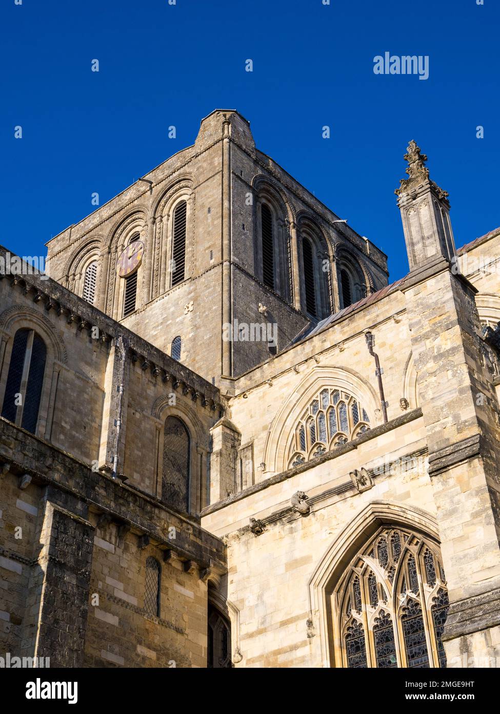 Gothic, Winchester Cathedral, Winchester, England, Großbritannien, GB. Stockfoto