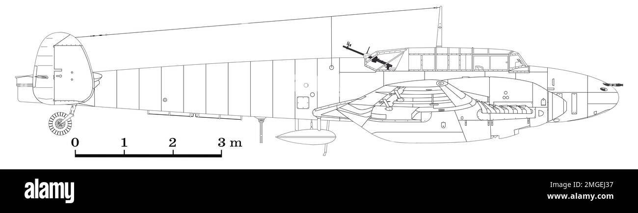 Messerschmitt Bf 110D Stockfoto