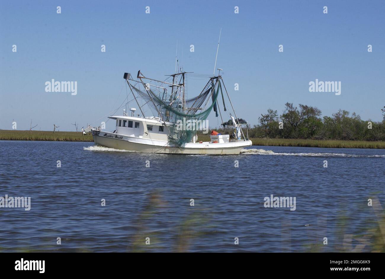 AIDS to Navigation Team - Dulac, Louisiana - 26-HK-343-1. Hurrikan Katrina Stockfoto