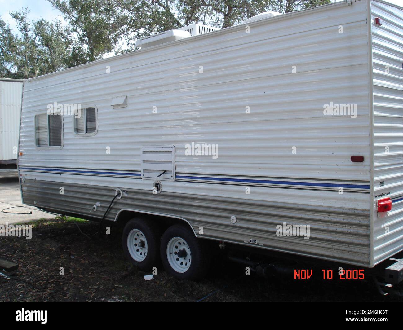 Instandhaltung und Logistik Kommandos Atlantic - Property Inventory Team - Hilfsmittel für das Navigationsteam Dulac - 26-HK-178-16. Hurrikan Katrina Stockfoto