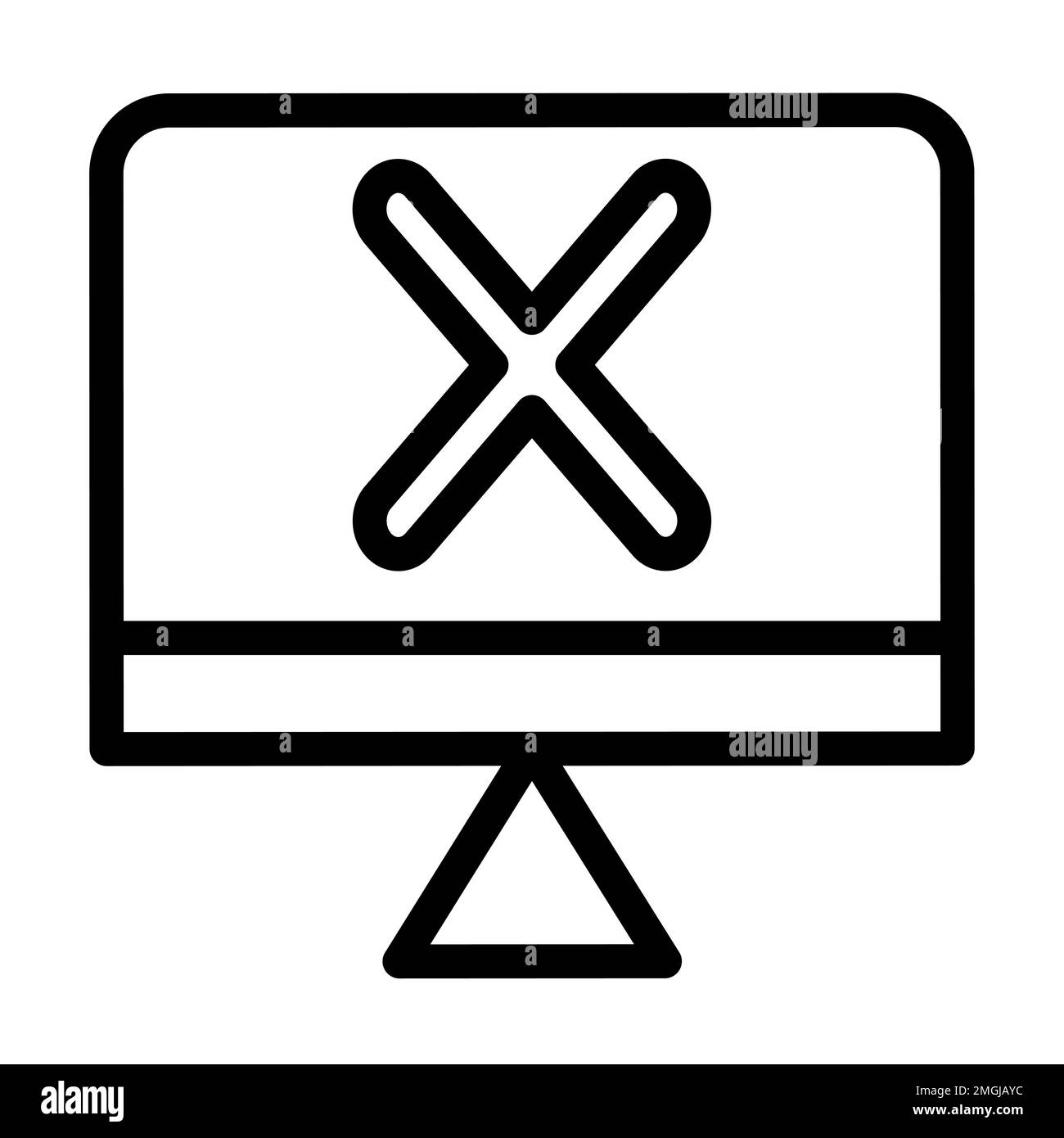 Konstruktion Des Vektorliniensymbols Stockfoto