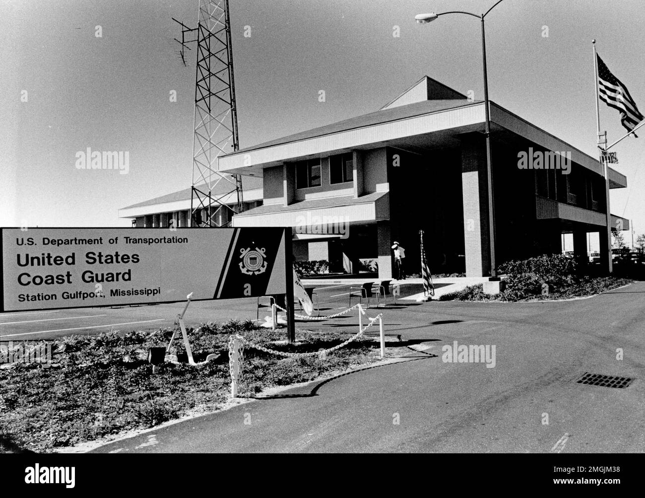 Historische Küstenwache Stationen - 26-HK-346-23. Hurrikan Katrina Stockfoto