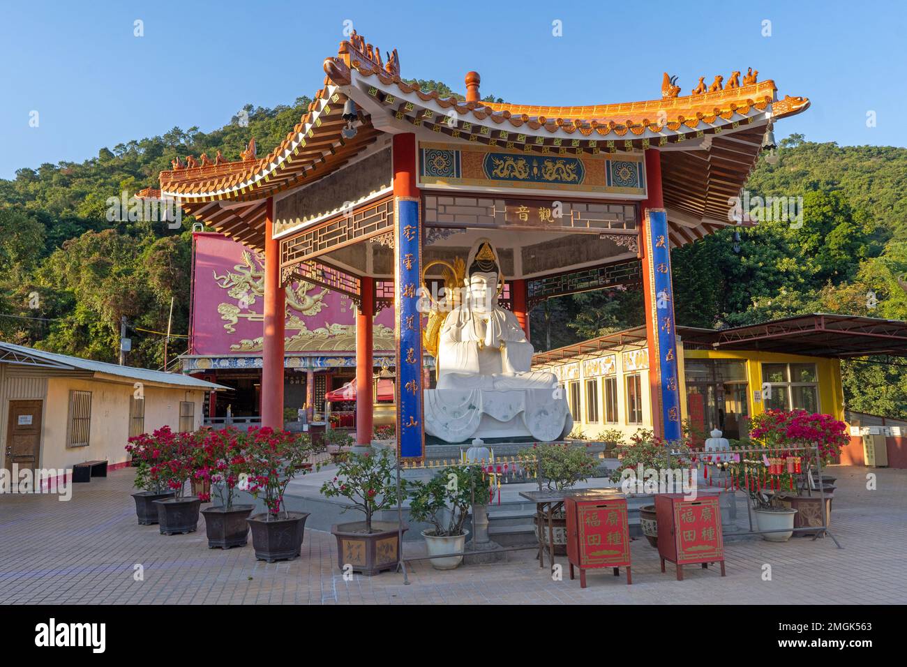 Die zehn Tausend Buddhas Kloster in Hongkong Stockfoto