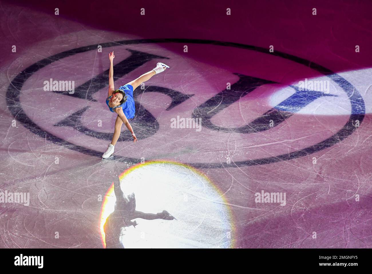 Eröffnungszeremonie bei der ISU European Figure Skating Championships 2023 in Espoo Metro Areena am 25. Januar 2023 in Espoo, Finnland. Kredit: Raniero Corbelletti/AFLO/Alamy Live News Stockfoto