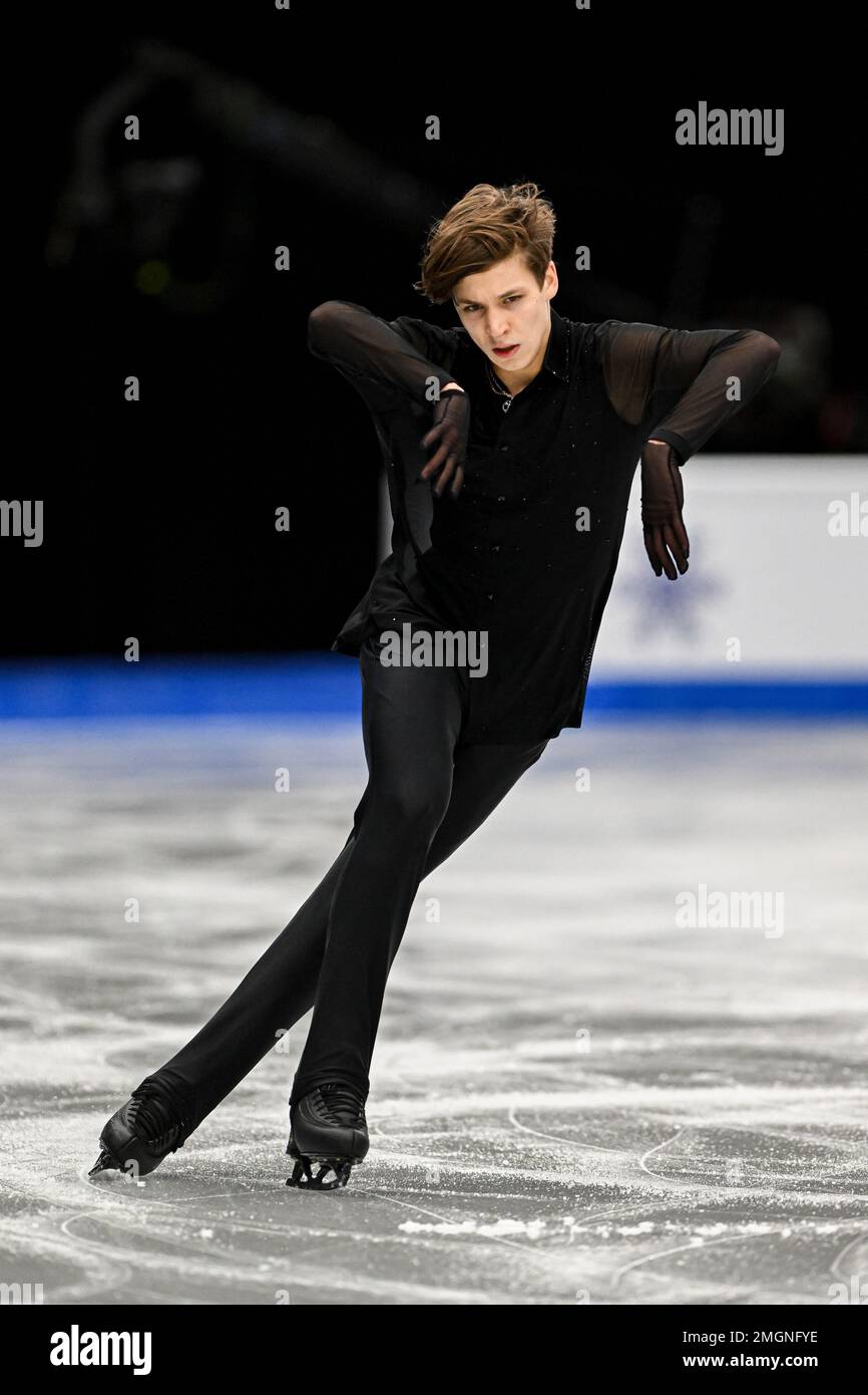 RESHTENKO (CZE), während des Men Short Program, bei der ISU