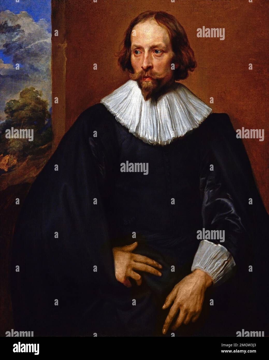 Porträt des Quintijn Symons 1634 von Antoon - Anthony van Dyck 1599-1641 flämischen Belgien Belgien Stockfoto