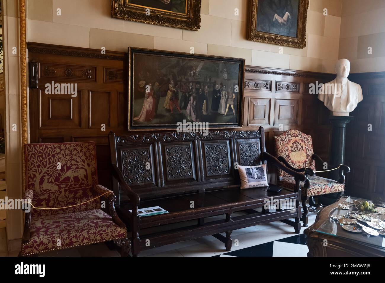 Antike Möbel im Nemours Estate Wilmington, Delaware, USA Stockfoto