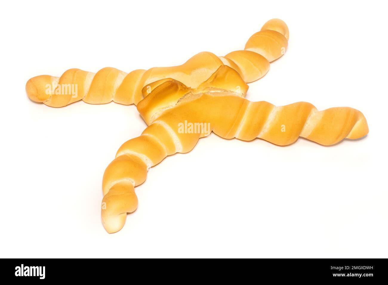 Coppia ferrarese auf weißem Hintergrund Stockfoto