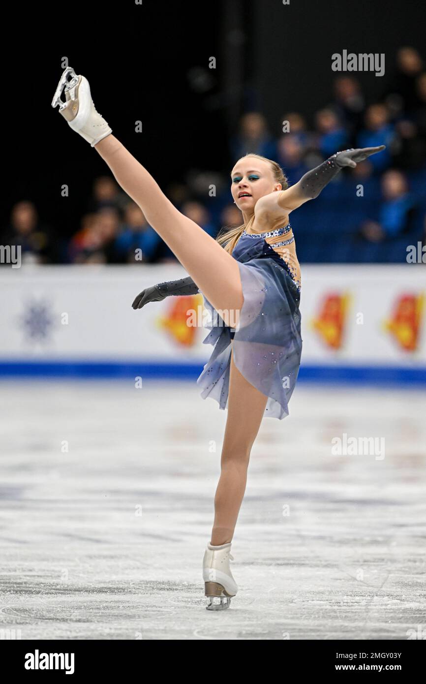Janna JYRKINEN (FIN), während des Women Short Program, bei der ISU