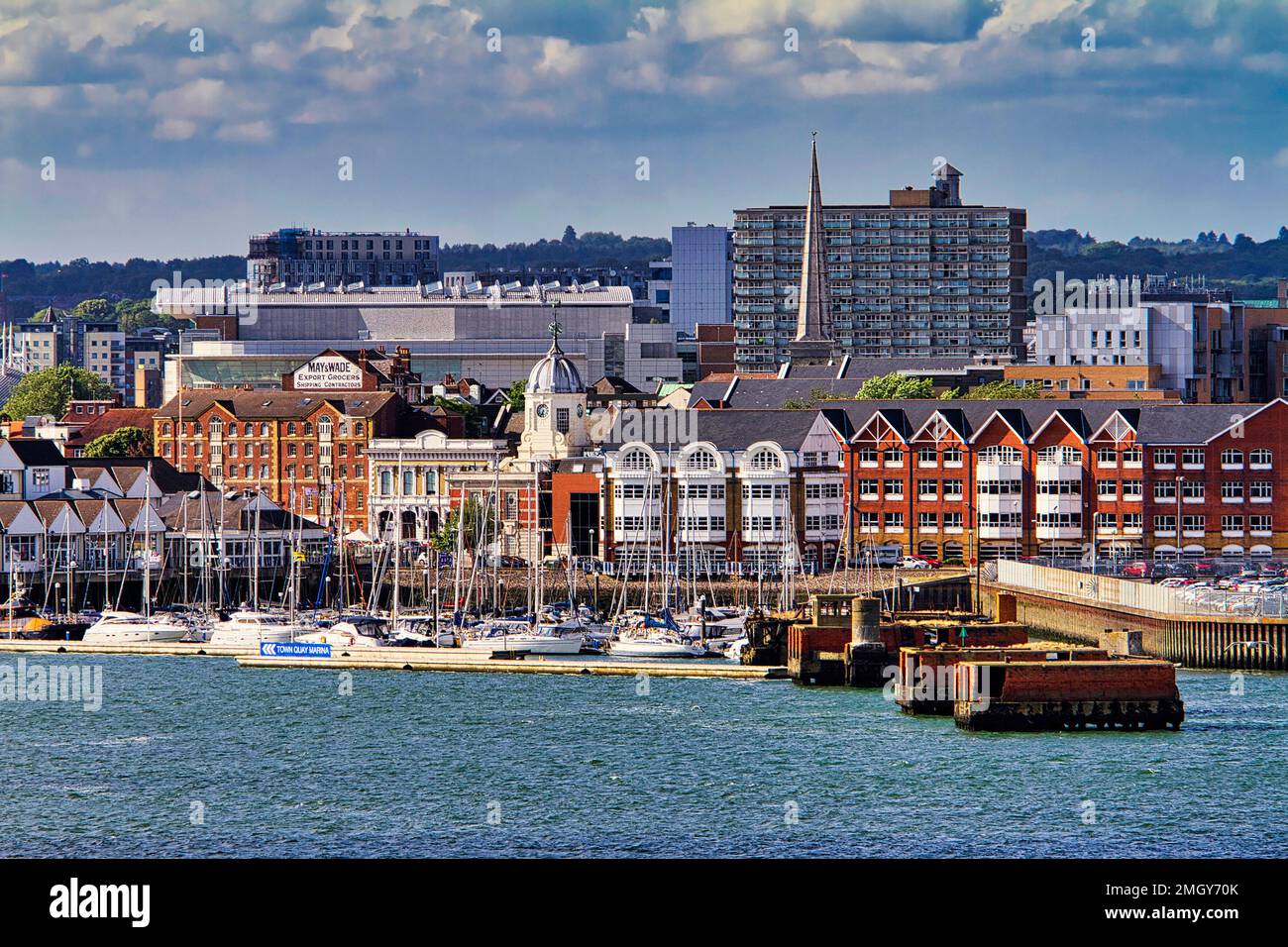 Stadt Quay Marina Southampton UK Stockfoto