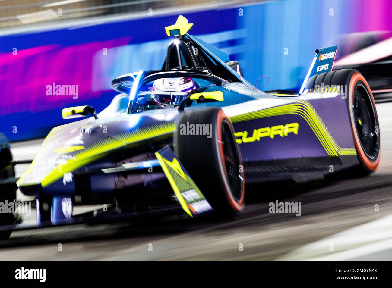 Diriyah, Saudi-Arabien. 26. Januar 2023. 04 VAN DER LINDE Kevin (zaf), Team ABT – CUPRA, Spark-Mahindra, Mahindra M9-Electro, Action während des 2023. Diriyah ePrix, 2. Tagung der ABB FIA Formel E-Weltmeisterschaft 2022-23, auf der Riyadh Street Circuit von Januar 26 bis 28 in Diriyah, Saudi-Arabien – Foto Joao Filipe / DPPI-Kredit: DPPI Media/Alamy Live News Stockfoto