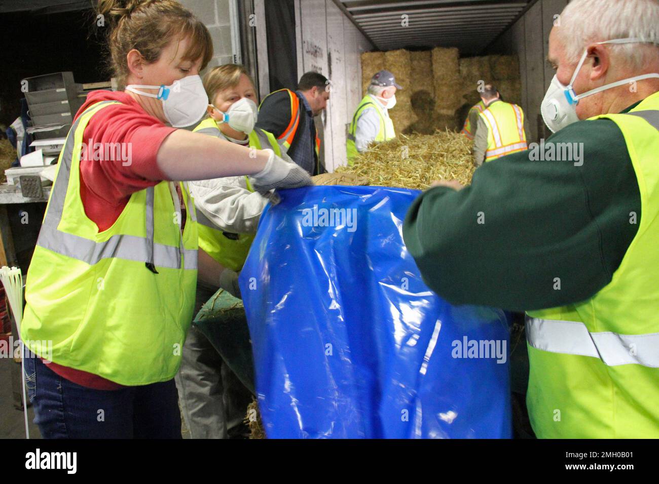 Sarah Koonce, left, of Anchorage, Alaska, and Greg Czarnecki, of Wasilla, Alaska, are among