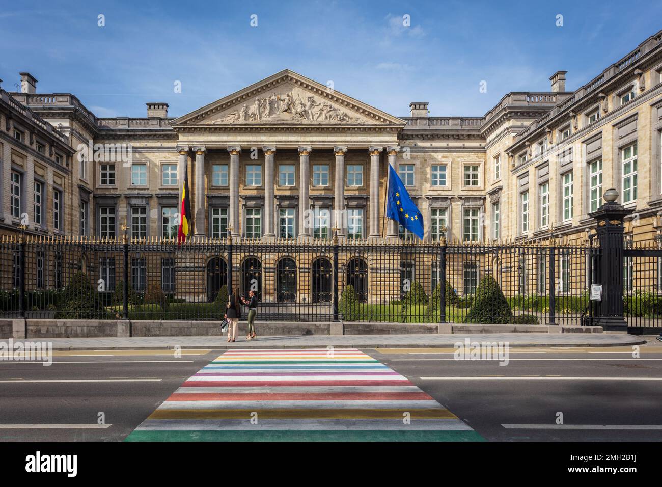 Das Parlament. Kabinett der Représentanten. Brüssel. Belgien. Stockfoto