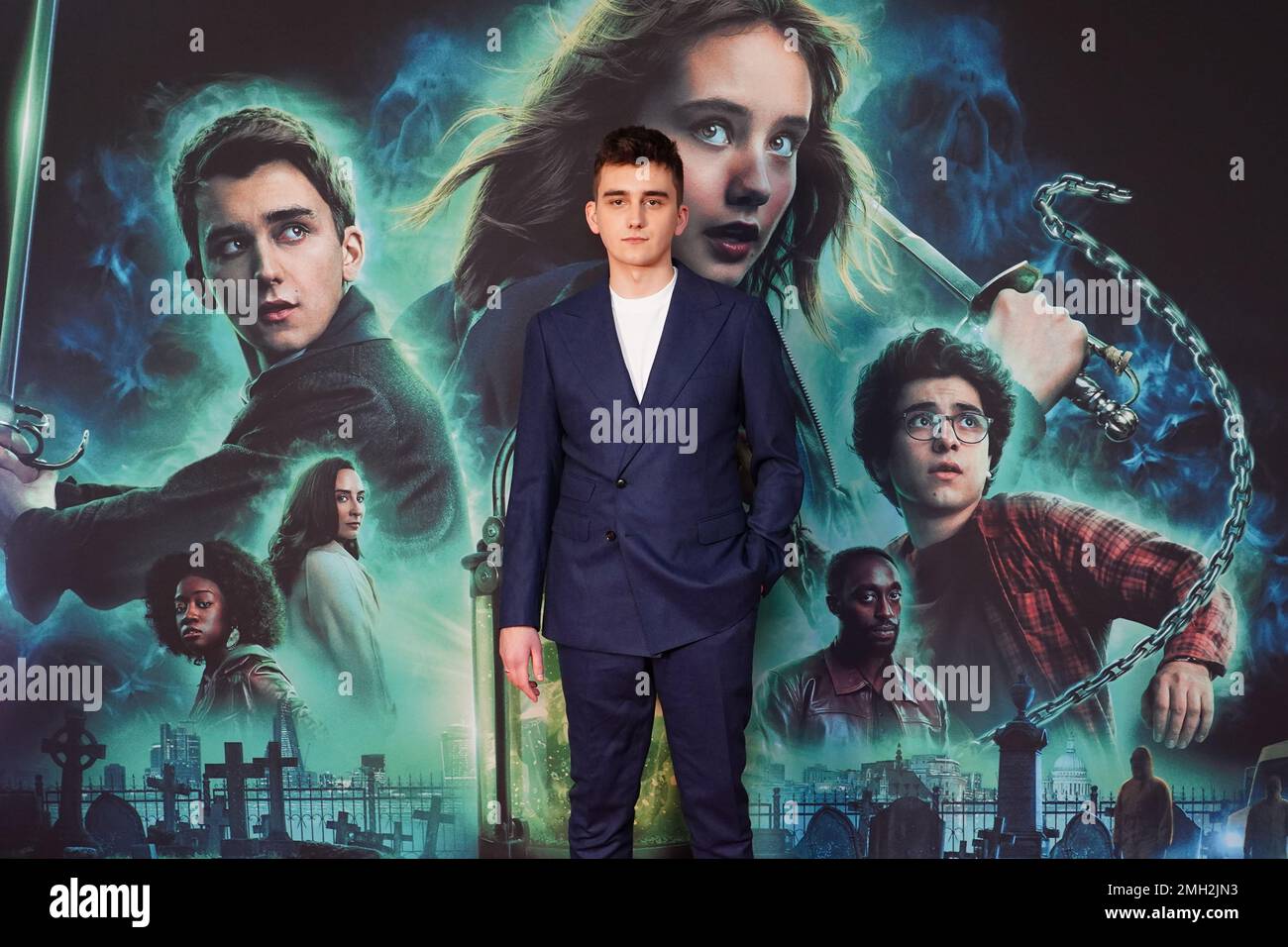 Cameron Chapman nimmt an einer Sondervorführung der neuen Netflix-Serie Lockwood & Co im Courthouse Hotel Shoreditch, London Teil. Ausgabedatum: Donnerstag, 26. Januar 2023. Stockfoto