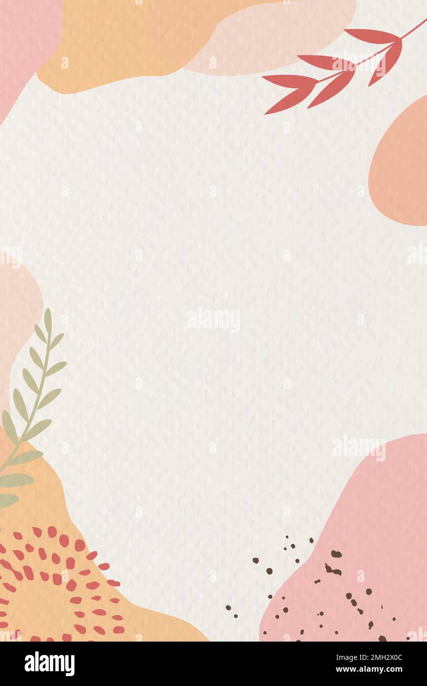 Abstrakt gemusterter Hintergrundvektor in Pink und Beige Stock Vektor