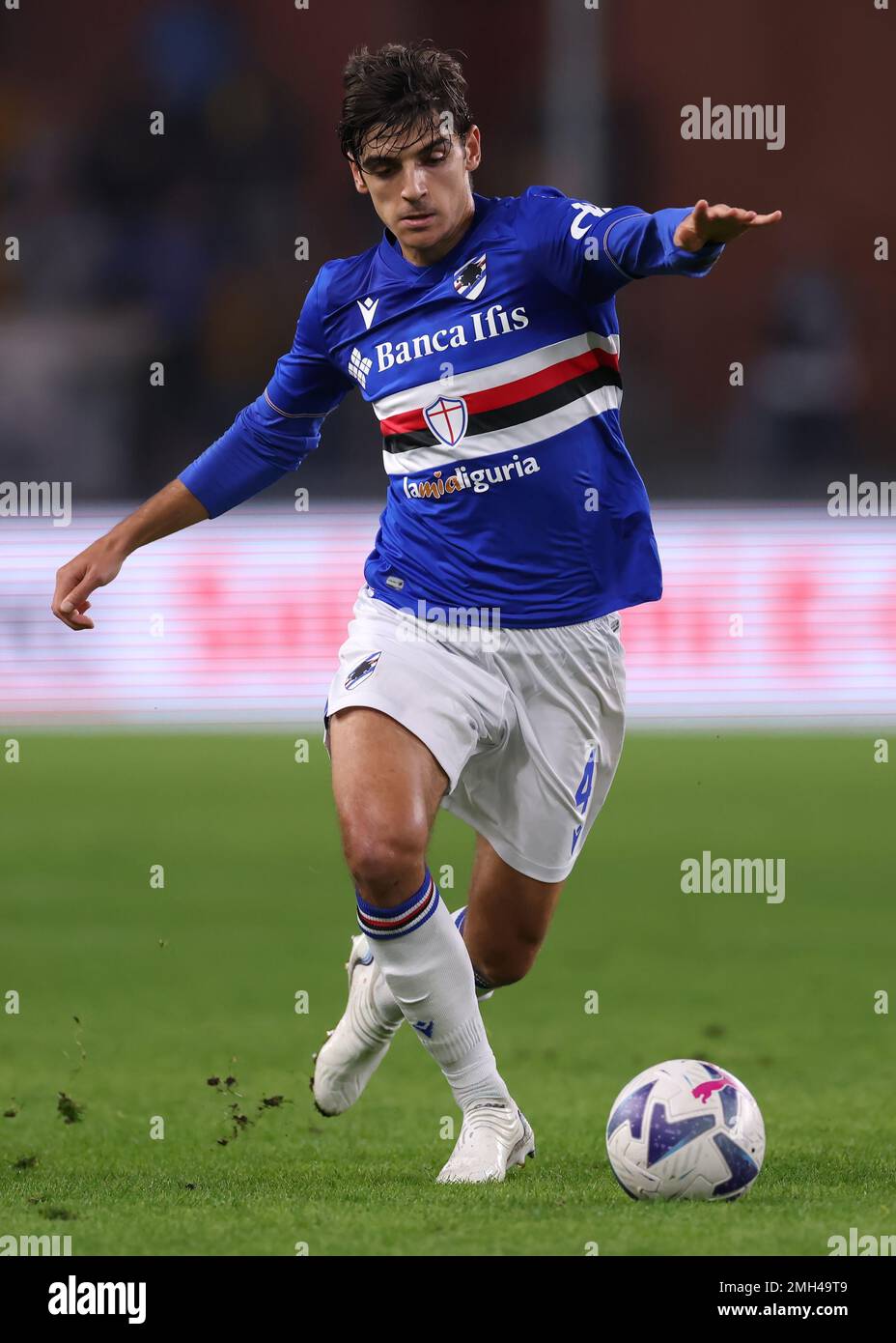 Genua, Italien, 12. November 2022. Gonzalo Villar von UC Sampdoria beim Spiel der Serie A in Luigi Ferraris, Genua. Der Bildausdruck sollte lauten: Jonathan Moscrop/Sportimage Stockfoto