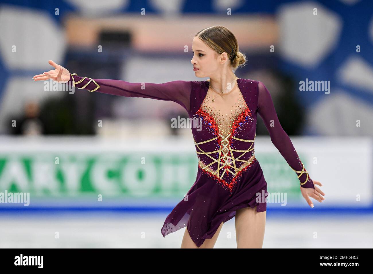 Kimmy REPOND (SUI), während des Women Short Program, bei der ISU European Figure Skating Championships 2023, in Espoo Metro Areena, am 26. Januar 2023 in Espoo, Finnland. Kredit: Raniero Corbelletti/AFLO/Alamy Live News Stockfoto