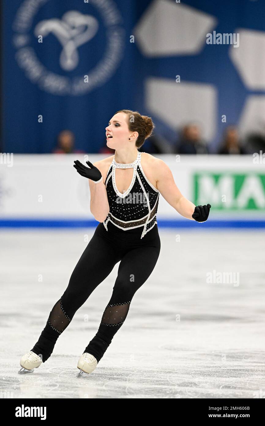 Josefin TALJEGARD (SWE), während des Women Short Program, bei der ISU European Figure Skating Championships 2023, in Espoo Metro Areena, am 26. Januar 2023 in Espoo, Finnland. Kredit: Raniero Corbelletti/AFLO/Alamy Live News Stockfoto