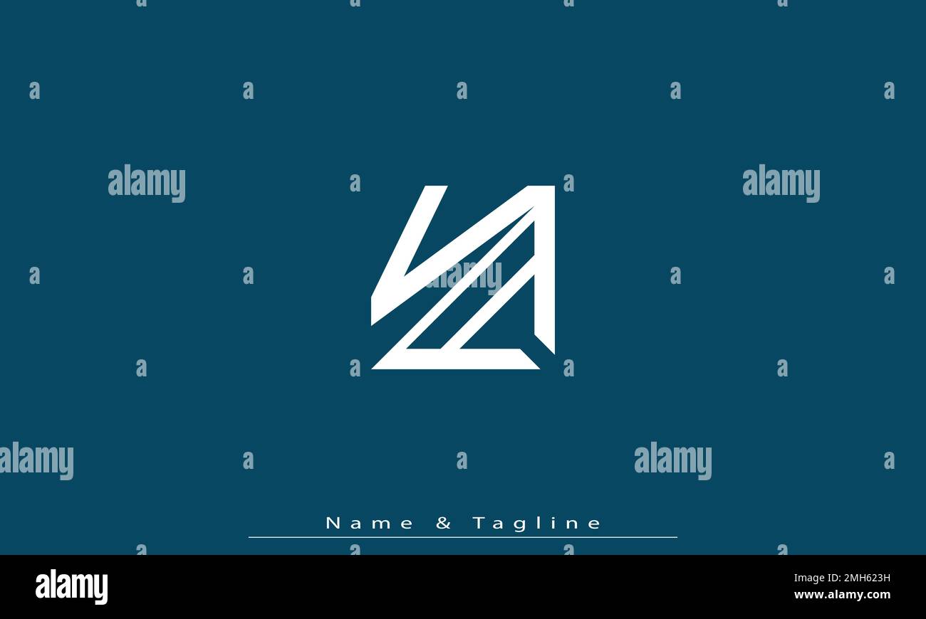 Buchstaben Buchstaben Initialen Monogramm Logo VA , AV Stock Vektor